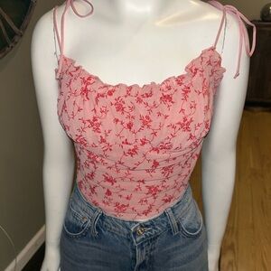 Motel Rocks Pink Floral Camisole